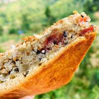 古蔺月饼四川泸州特产手工家乡大月饼中秋送礼冰糖老五仁火腿500g 椒盐