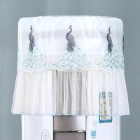 空调防尘罩圆形柜机开机不取格力美的客厅立式圆柱形空调套挡风罩 孔雀(蓝)圆柜机顶防尘罩 格力i酷i铂小米