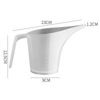 面糊分配器烘焙注液壶倒料容器带刻度尖嘴导流大量杯漏斗分液工具 白色(加长尖嘴)