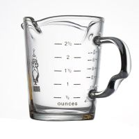 量杯带刻度 双嘴毫升耐高温玻璃奶茶店专用 家用烘培有手柄 三嘴量杯