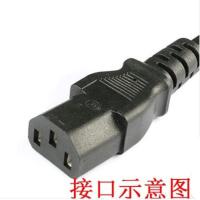 原装九阳压力锅电饭煲通用电源线插头连接插线类配件凹槽黑色白色 黑色平头