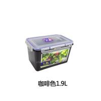 韩国泡菜盒韩式泡菜保鲜盒密封存放容器长方形冰箱收纳盒防漏 1.9L