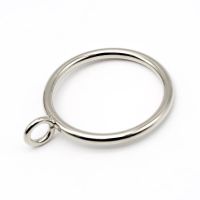 罗马杆圈环金属窗帘挂环浴帘罗马杆圈窗帘挂钩配件扣环吊环 10个装 内径2.5cm