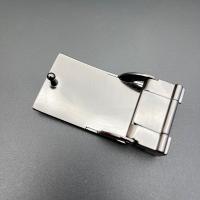 合金平滑扣打眼挂扣皮带男板扣士打孔扣头打洞腰带头卡子裤带扣子 图案随机发(无打孔器) 适合3-3.2厘米宽腰带合金单头一