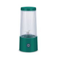 家用多功能小型榨汁机便携式学生全自动充电榨果汁杯小型豆浆机 绿色(N8) 四刀头