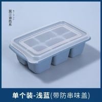 冰块模具家用冰箱制冰盒子带盖冰格商用冰块速冻器制冰冻冰块神器 浅蓝色 一只装