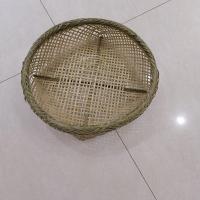 竹制品手工竹编簸箕有孔竹筛子大漏筛家用农家干货晾晒竹篮 40厘米左右1个
