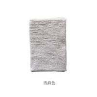 日式棉麻水洗餐布西餐餐垫隔热布摆拍摄影道具厨房桌布布餐布背景 杏色 45X60