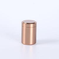 钛铝合金小号茶叶罐茶盒金属迷你便携旅行不锈钢密封茶叶包装盒 小号咖啡