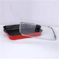 清仓烤盘玻璃盖原装烤鱼炉电烤炉烤鱼盘长方形钢化透明锅盖电磁炉 金宇卡式炉玻璃盖36x30不支持退