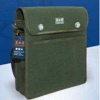 电工工具包帆布大加厚多功能维修安装包耐磨便携单肩包 半覆盖小号(28*8*28)