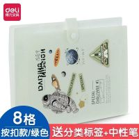 得力火影忍者风琴包手提A4文件夹多层大容量学生试卷收纳袋防水袋 按扣款[太空人]8格