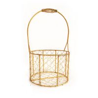 伴郎伴娘伴手礼女结婚ins实用礼盒高档满月周岁回礼手提篮子铁艺 粉色 篮子(不含其他东西)