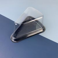 三角形蛋糕盒千层蛋糕盒子慕斯打包烘焙6寸8寸一次性透明包装盒 6寸包装盒 20个包装盒