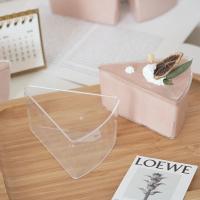 三角形千层慕斯蛋糕盒 提拉米苏透明慕斯杯一次性8寸蛋糕切件盒子 三角慕斯盒8个