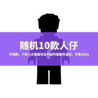 兼容乐高小人仔批发100个幻影忍者人物拼装积木益智玩具盲盒军团 10个高品质人仔不重复[送大量配件]