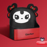 拽猫汽车座椅间储物网兜车内置物袋收纳挂袋中间挡网包包收纳女 小辣瞄款 [放包很方便]