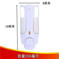 按压式皂液器乳液盒宾馆洗发水分装沐浴露瓶子罐浴室壁挂式给皂机 白色单瓶