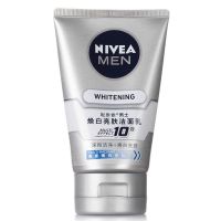 Nivea妮维雅洗面奶男士焕白亮肤洁面乳深彻清洁提亮肤色去油洁面 100g*1支