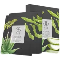 寻荟记芦荟海藻颗粒清洁黑面膜敏感肌肤深层补水保湿滋养男女学生 芦荟海藻深度补水黑面膜[5片]