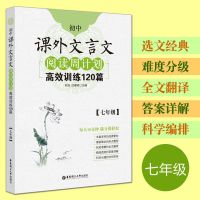 初中课外文言文现代文阅读理解训练高效专项训练古文七八九年级 七年级 初中课外文言文高效训练