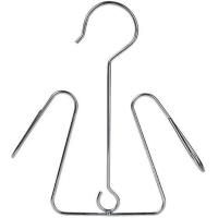 晒鞋架家用晾鞋挂钩实心不锈钢晾鞋架阳台窗外挂鞋子衣架多功能 双耳加厚加大(1个装)不带夹子