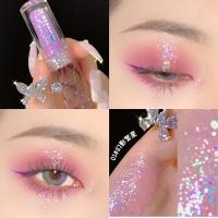 透明小冰棒冰块啫喱液体眼影高光闪粉珠光持久防水亮片单色初学者 01#幻影繁星