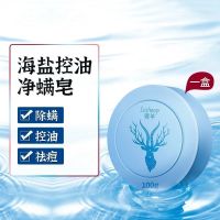 [海盐除螨皂]深层清洁洗脸控油去黑头背部祛痘香皂精油皂非藏皂 1盒海盐皂[清螨控油净痘]