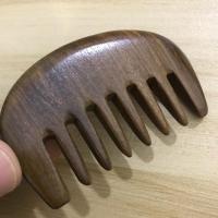 檀木按摩梳子防脱发防静电女子家用养生保健头部疏通经络焗油木梳 黑檀小款