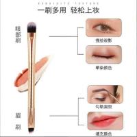 艾诺琪双头眉粉刷一支装斜角眉刷子画眉毛刷眼影刷便携小短款 双头眉粉刷一支装斜角