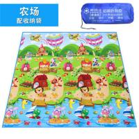 野餐垫儿童卡通防潮垫睡垫铝膜加厚便携超轻折叠草坪地垫防水耐脏 欢乐农场 [2*1.8米]2.5MM厚+送袋子