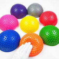 [冲量亏本8个]训练器材平衡玩具半圆气垫按摩触觉榴莲球过河石 红色 软刺款榴莲球1个