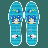 (买3送1)十字绣鞋垫刺绣鞋垫绣花鞋垫半成品鞋垫结婚鞋垫 A144小绵羊 35