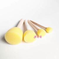 儿童美术绘画拓印工具DIY蘑菇头海绵刷幼儿园涂鸦EVA水彩颜料套装 2套印章刷(4支为1套)