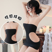 长夜漫漫情趣内衣女性感透明诱惑抹胸夜店装制服诱惑激情套装1903