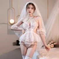 姬欲情趣内衣睡衣蕾丝诱惑透明装性感火辣免脱制服调情睡裙9741