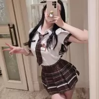 长夜漫漫情趣内衣性感cos制服诱惑jk短裙激情女纯洁学生装女2205