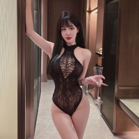 长夜漫漫情趣内衣网衣露乳免脱激情连体透明性感诱惑丝袜代发5193