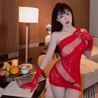 长夜漫漫性感情趣内衣公主包臀网衣紧身连体透视网衣制服诱惑078