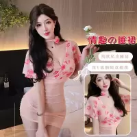 长夜漫漫情趣内衣性感深V连衣裙制服镂空旗袍纯欲诱惑免脱女3301