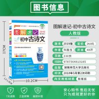 绿卡图解速记初中古诗文必背文言文诗词译注与赏析作文模板图书 图解速记/ 古诗文