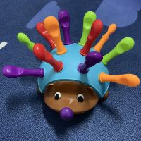 幼儿园学习点读机儿童早教认知卡一年级汉语拼音训练智能益智玩具 拼插刺猬