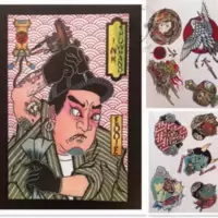 纹身手稿书籍图册器材日式传统old school风格呱的要命卡通人物 台湾刺青1