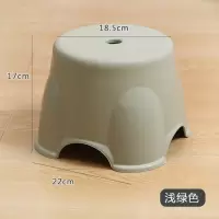塑料小凳子家用板凳儿童凳加厚圆凳防滑踩脚胶凳脚踏宝宝洗澡矮凳 [浅绿]蘑菇小号