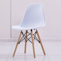 塑料椅子成人椅家用餐椅靠背椅电脑椅北欧餐桌椅咖啡厅伊姆斯椅子 儿童 白色