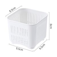 葱花保鲜盒厨房冰箱专用带盖姜蒜储物盒塑料密封沥水收纳盒子套装 单个沥水架(不含盒)