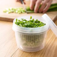 多功能厨房保鲜盒冰箱专用葱花姜蒜收纳盒密封塑料沥水果盒套装 保鲜盒[1个]_