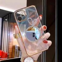 苹果12peomax兔子补妆镜保护套苹果11全包防摔透明软壳xr手机壳7p 苹果7/8 [白边]兔子补妆镜透明壳