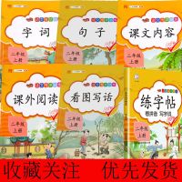 汉之简二年级上下册字帖小学语文同步练字帖写字课课练人教部编版 二年级上册 看拼音写生字词语