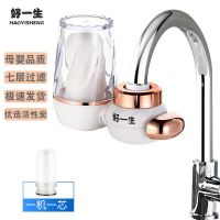 净水器家用厨房水龙头过滤器通用农村自来饮用水前置净化直饮机 新款升级玫瑰金 整机一台[内含一芯]